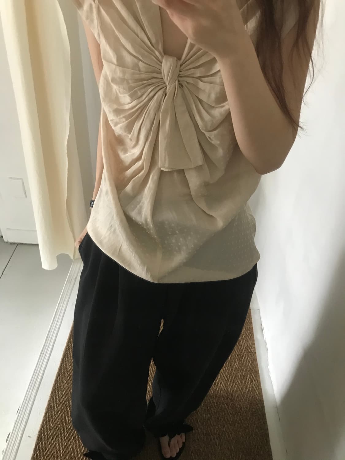 ribbon point blouse 상품이미지3