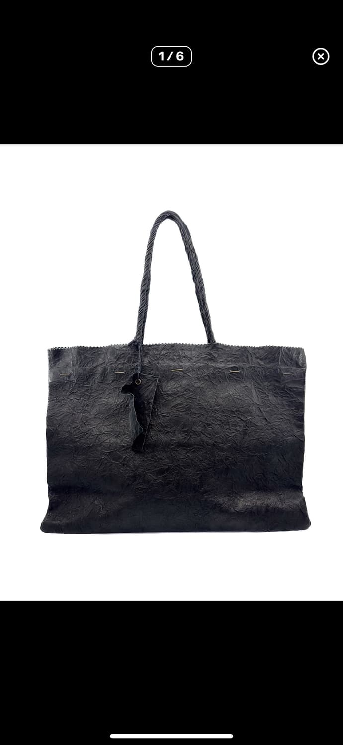 i ro se Crinkled Leather Tote Bag 상품이미지1