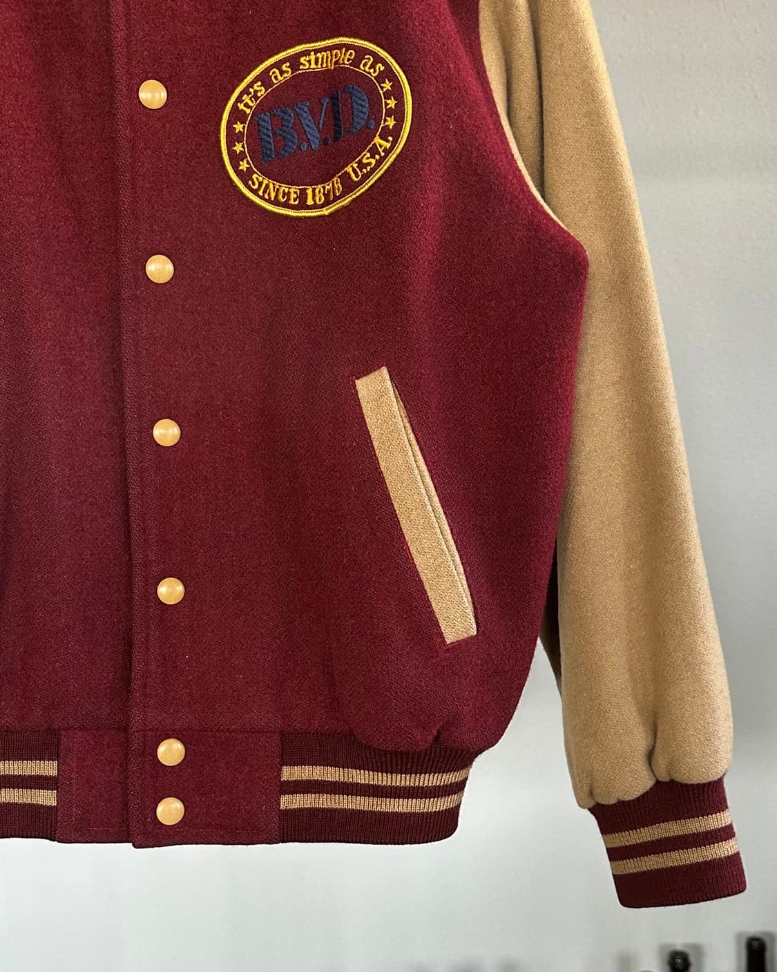 [M]B.V.D JPN 90s 울 바시티 자켓 상품이미지5