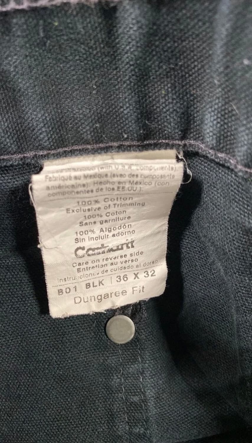 90s 칼하트 더블니 블랙 팬츠 36x32 해 189000 상품이미지4