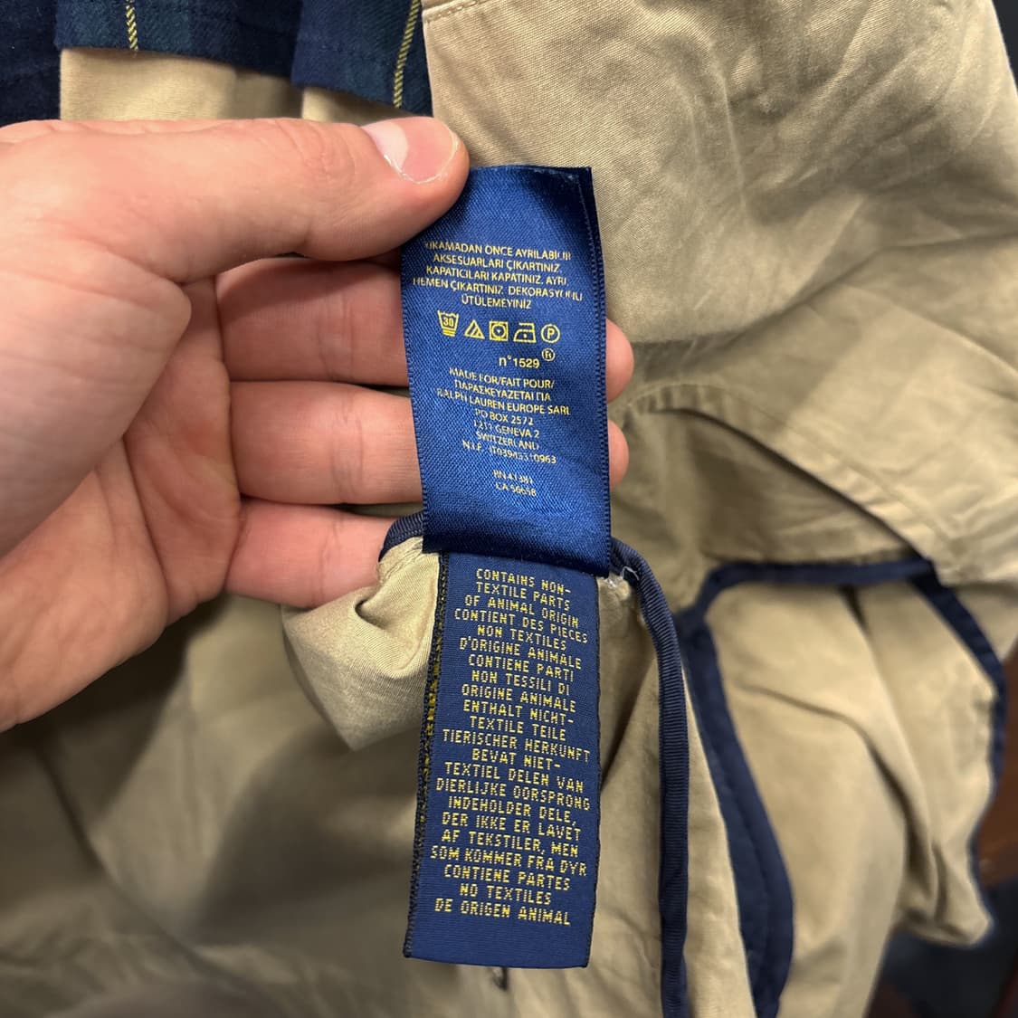 신형라벨 폴로 랄프로렌 타탄체크 라이닝 클래식 스윙자켓 N827 상품이미지9