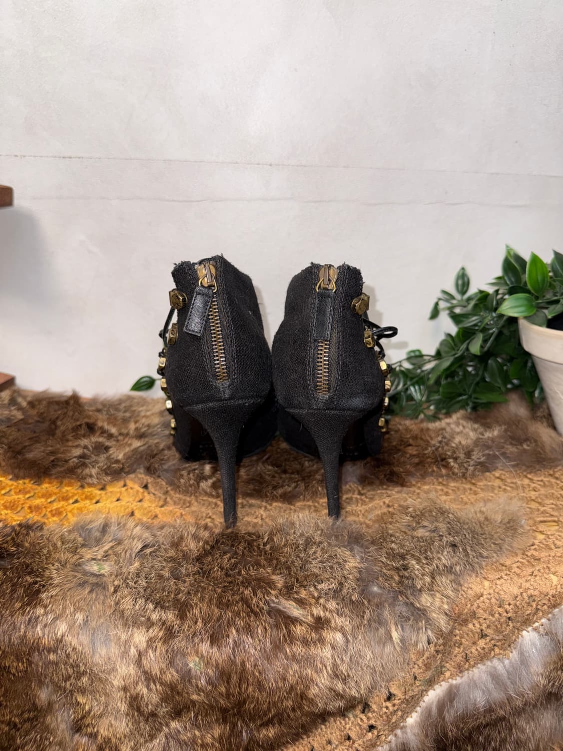 BALMAIN lace up sandal heels 상품이미지4