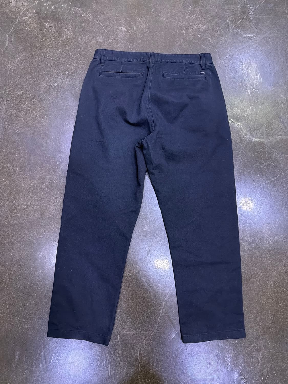 오베이 코튼 치노팬츠 레귤러핏 네이비 33 상품이미지2