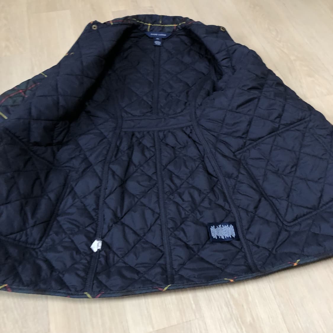 (6세) 폴로 랄프로렌 POLO 키즈 타탄 체크 롱 퀼팅 자켓 네이비 상품이미지6