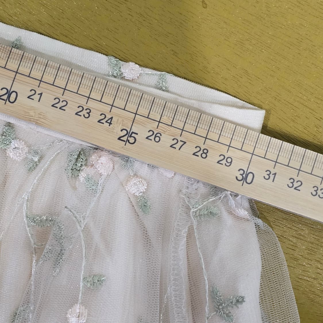 베이지 꽃 자수 롱 스커트  XS 상품이미지8