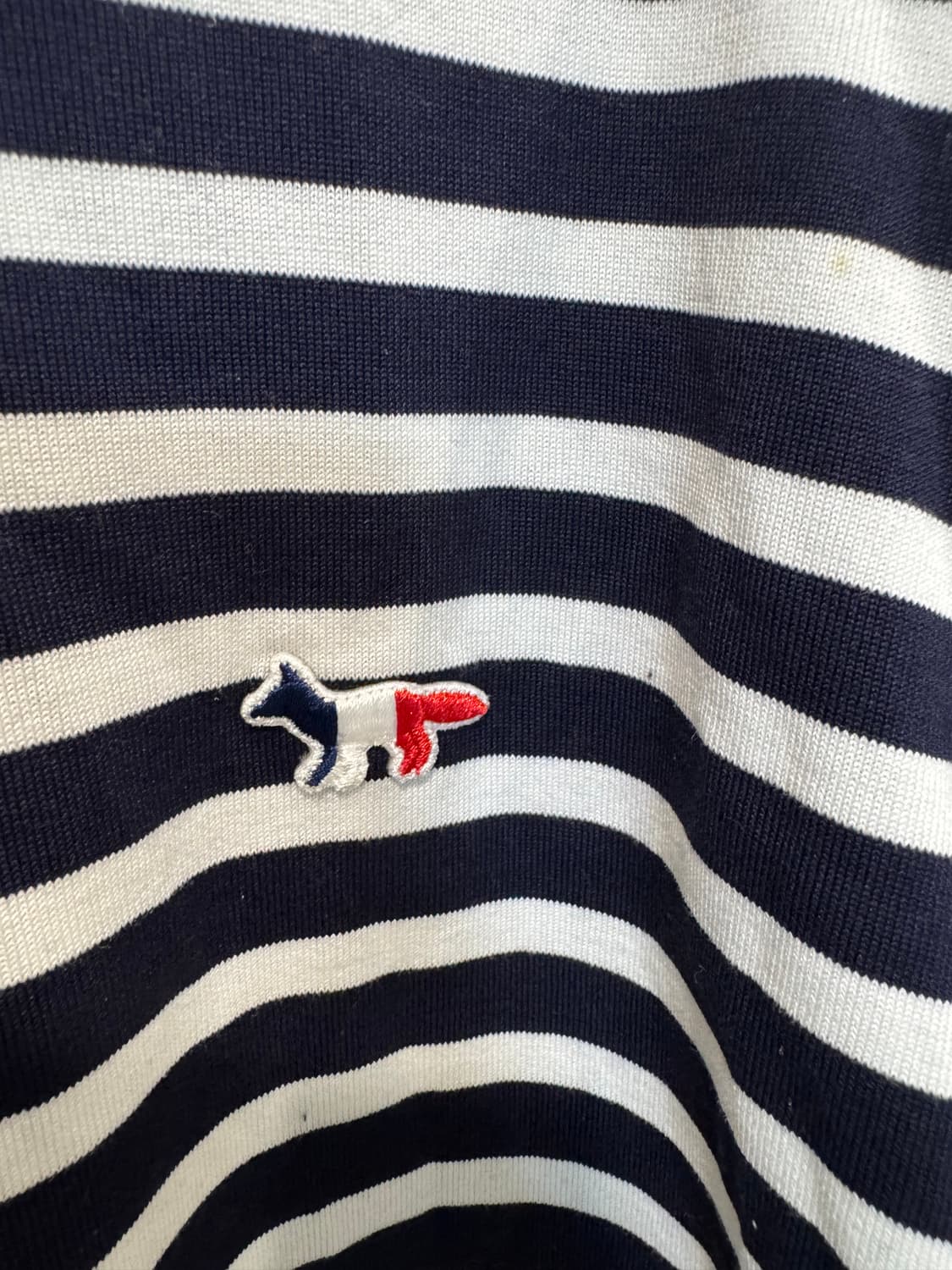 메종키츠네 트리컬러 폭스 패치 스트라이프 롱슬리브 (정식수입) 상품이미지5