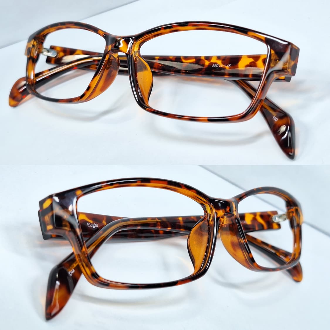 ELight 일본 하우스 브랜드(메가네 이치바)뿔테 스퀘어 안경 안경테 상품이미지4
