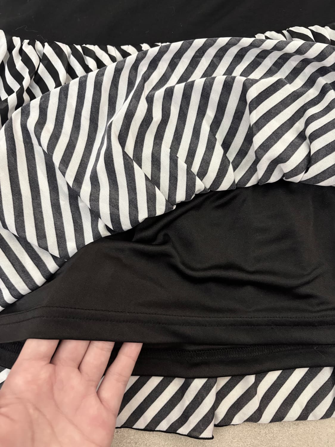 스트라이프 캉캉 스커트 상품이미지3