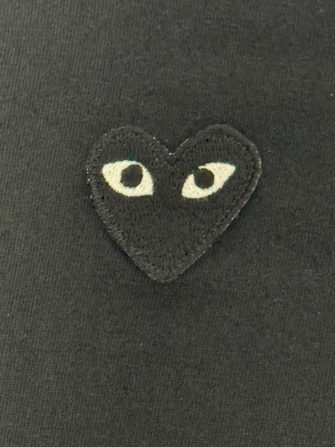 [XXL] 플레이 꼼데가르송 스몰 블랙 하트 티셔츠 블랙 상품이미지1