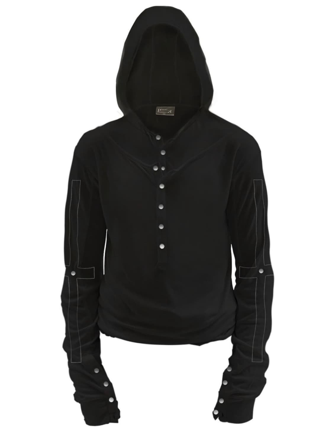 비액세스 크로스 레이어드 후디 cross layered hoodie 상품이미지1