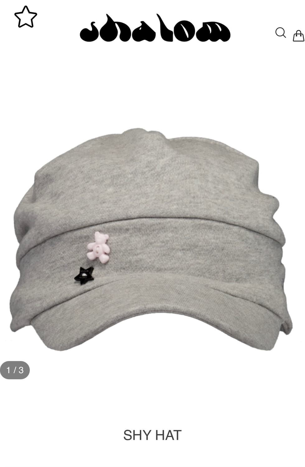 샬롬클럽 shy hat 샤이 햇 모자 상품이미지1