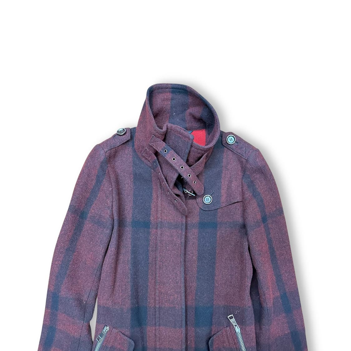 버버리 체크 코트 상품이미지2