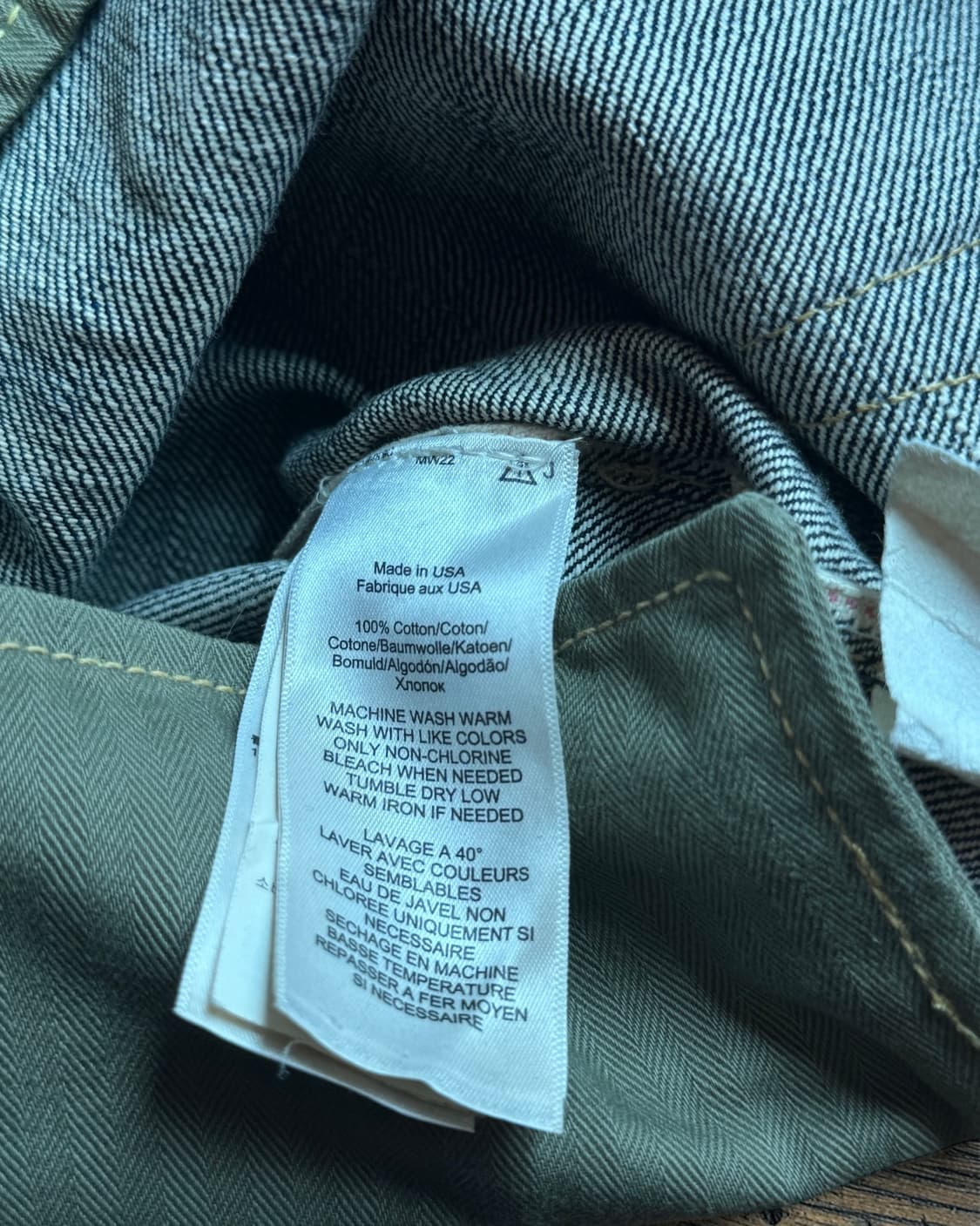 RRL 리미티드 에디션 5포켓 셀비지 데님 팬츠 made in usa 상품이미지10