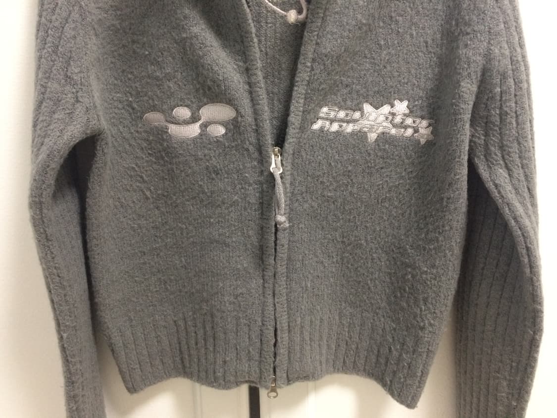 스컬프터 아톰 집업 스웨터 멜란지 그레이 S 상품이미지6