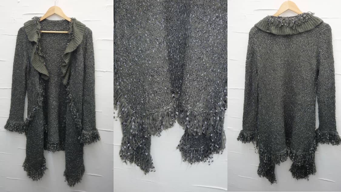 boho fringe long cardigan 상품이미지6