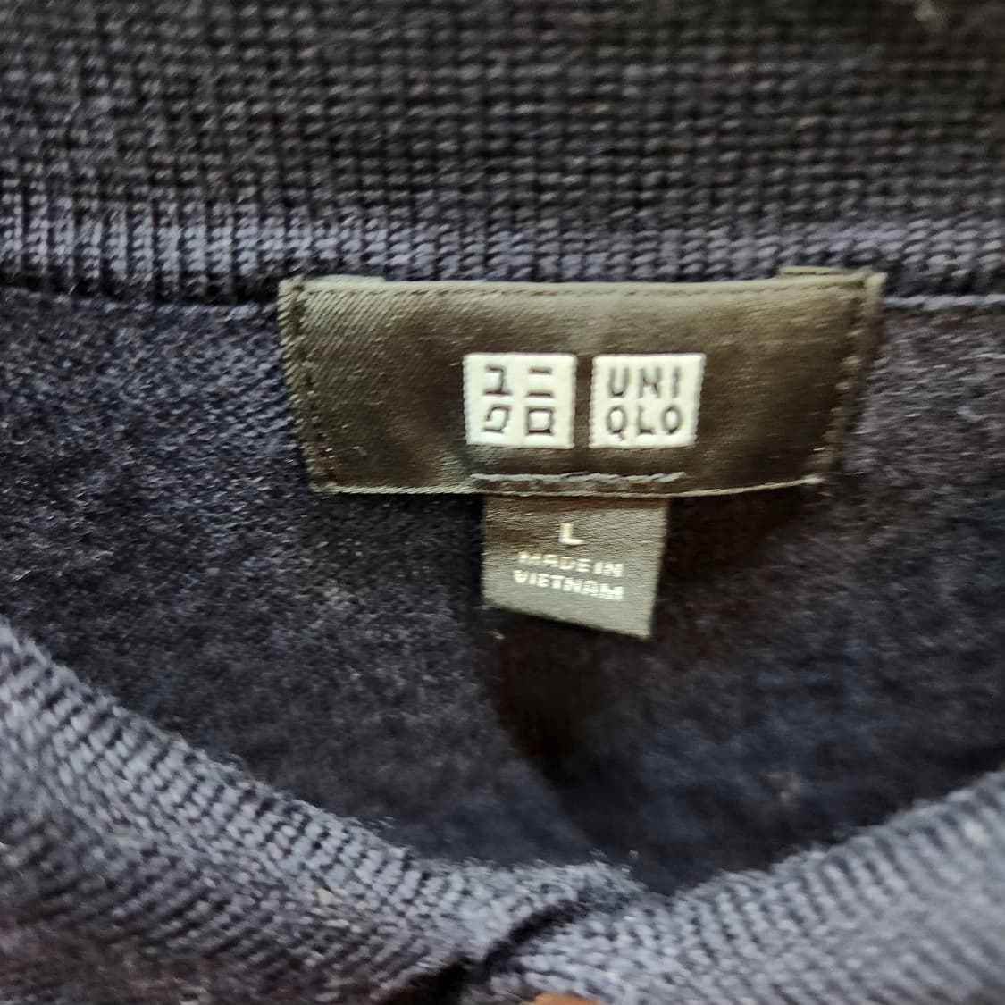 유니클로 모100% 카라 니트 L(L) 상품이미지5