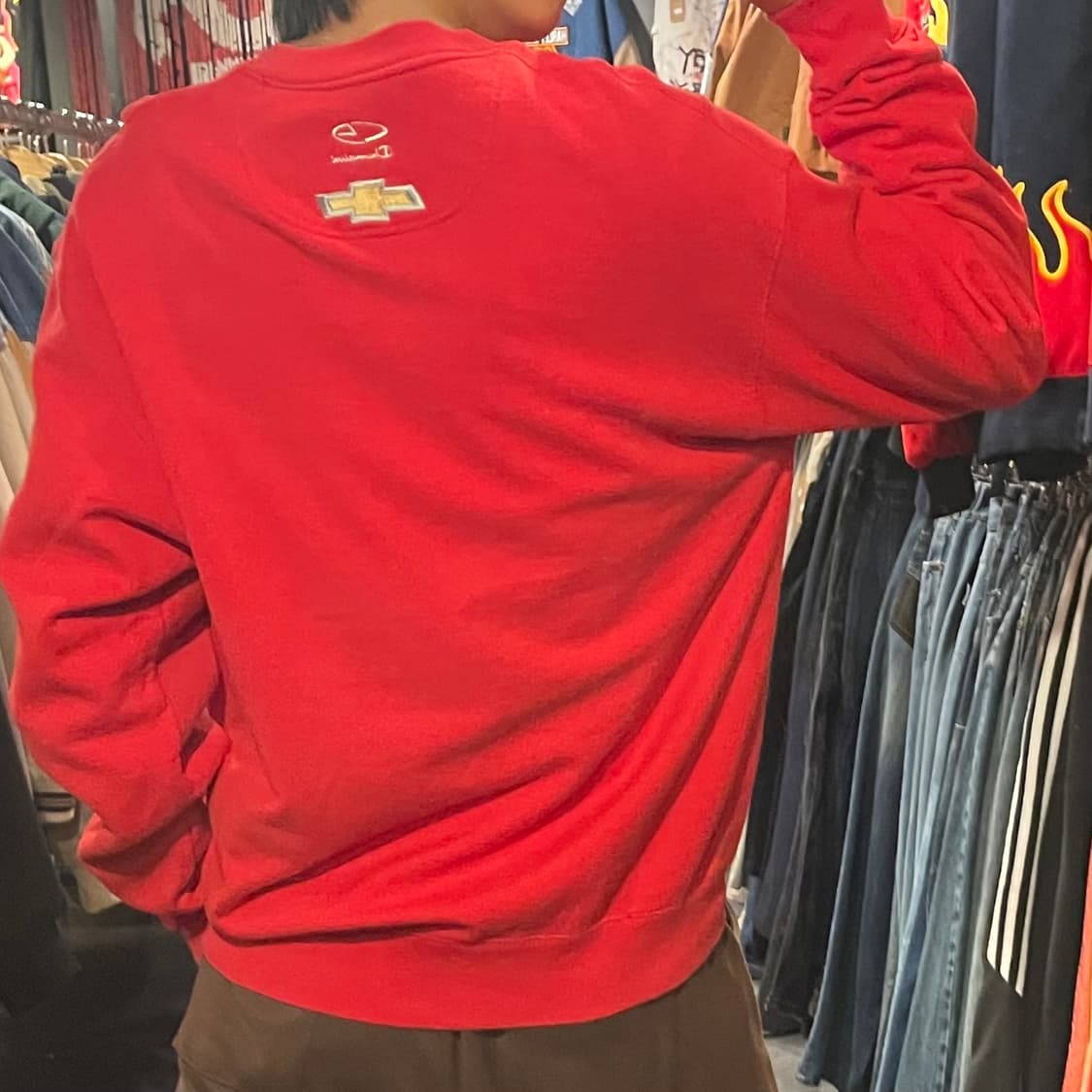 [IM] Champion 챔피온 X 쉐보레 레드 맨투맨 상품이미지5