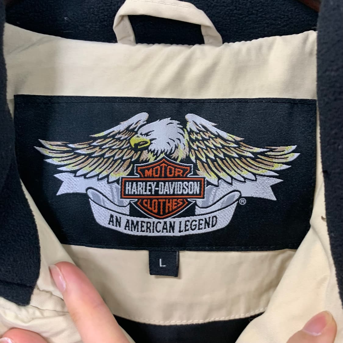 할리데이비슨 은장 아이보리 퀼팅 경량 자켓 상품이미지7