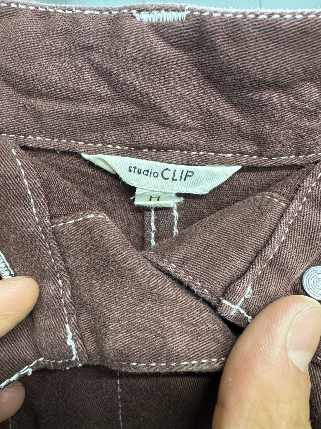 CLIP 브라운 스커트 상품이미지3