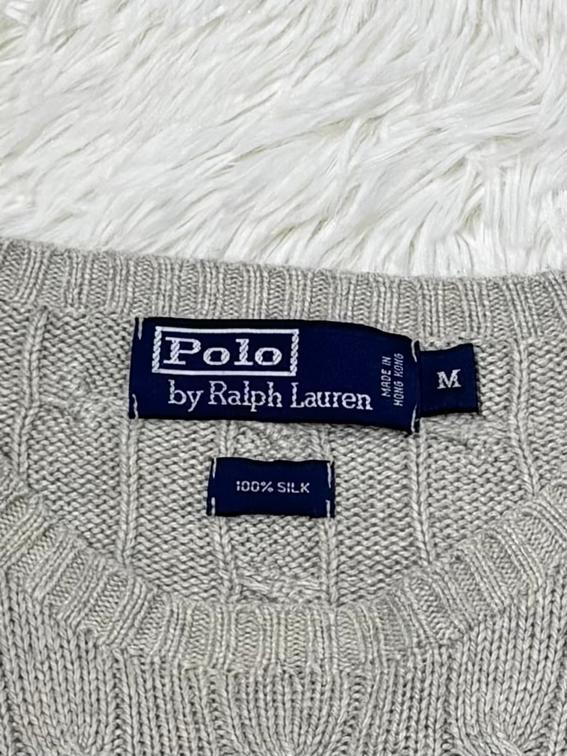 폴로랄프로렌 네이비포니 실크 케이블 니트 상품이미지6