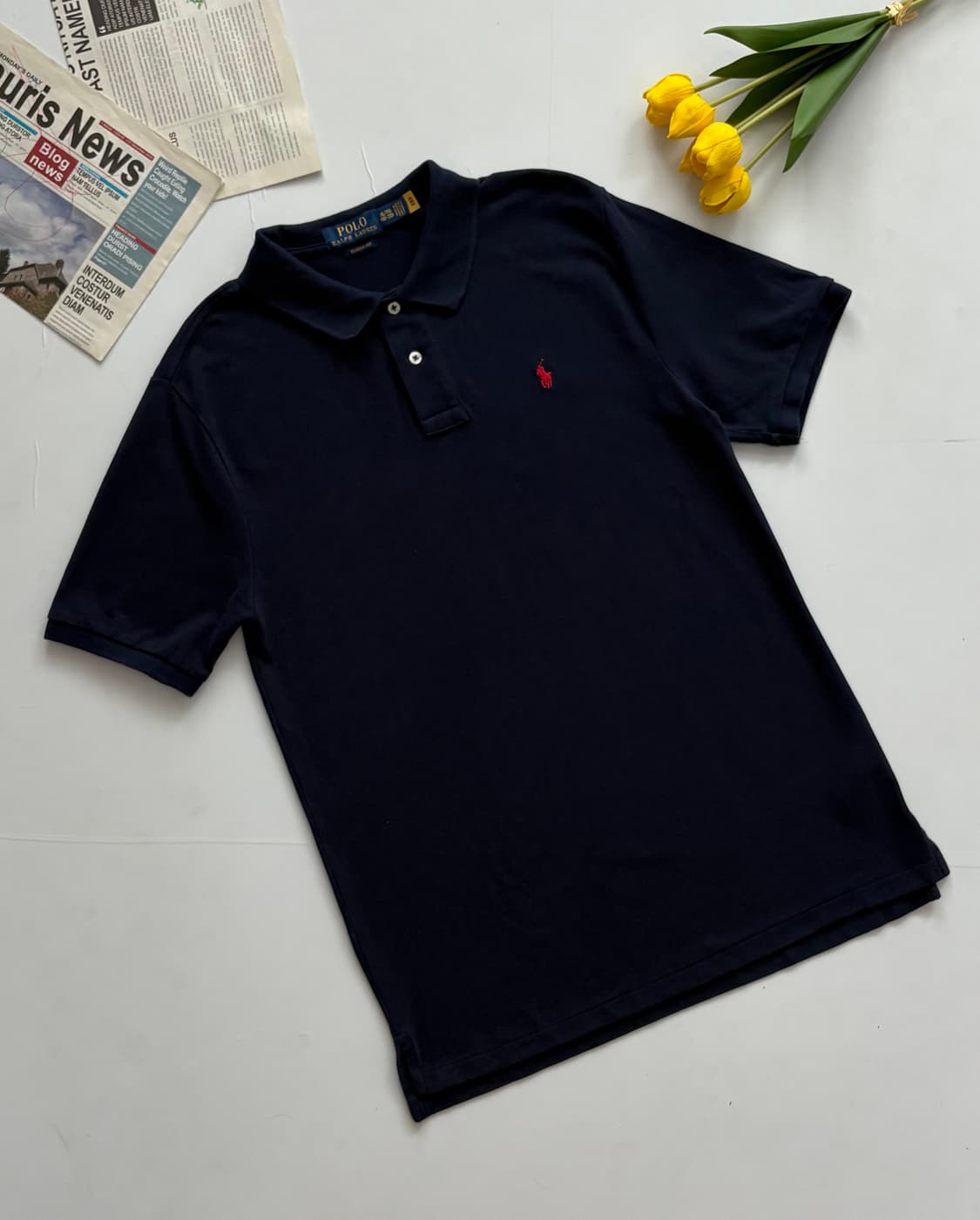 Polo 폴로랄프로렌 QR 네이비 PK 카라티 상품이미지1