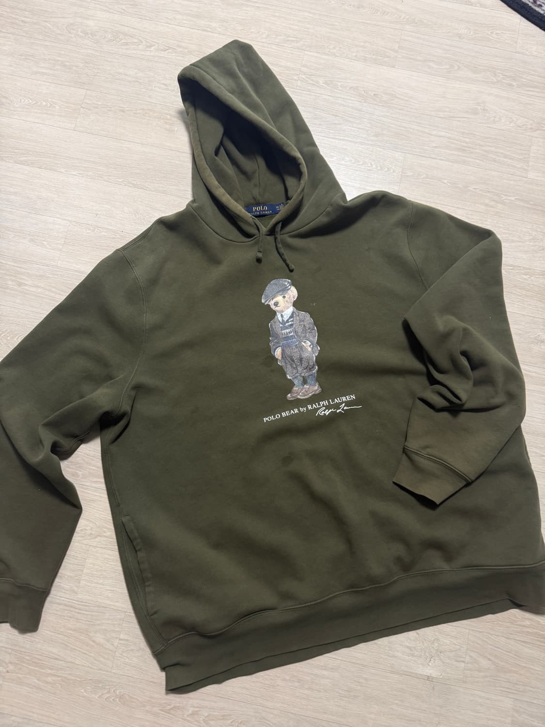 폴로 랄프로렌 베어 프린팅 후드티 xxl 상품이미지1