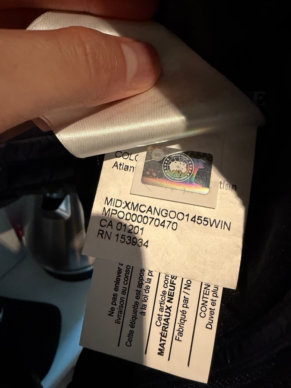 캐나다구스 네이비 경량패딩 M(100) 싸게 판매 상품이미지4