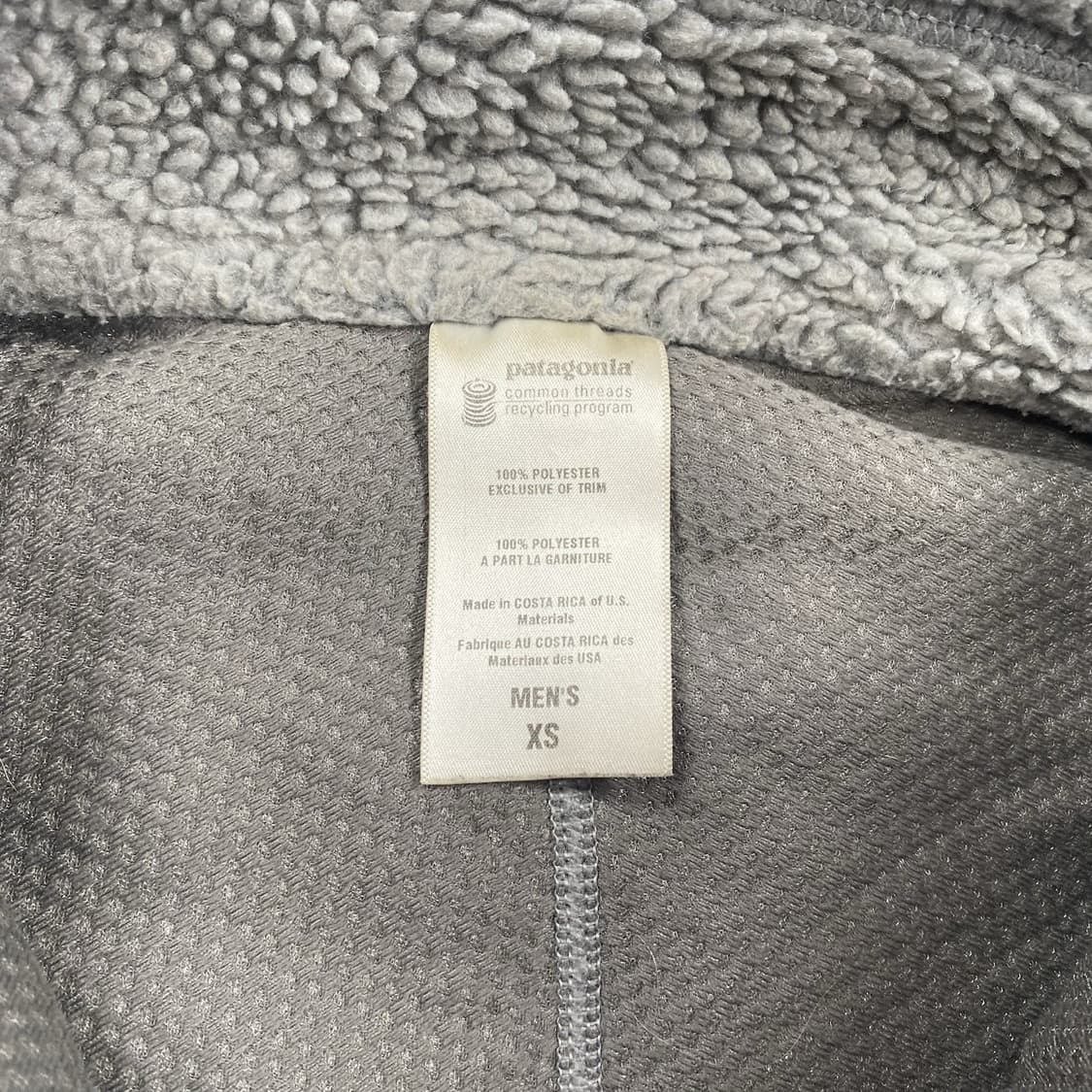 파타고니아 클래식 레트로-X 플리스 자켓 그레이/레드 상품이미지3