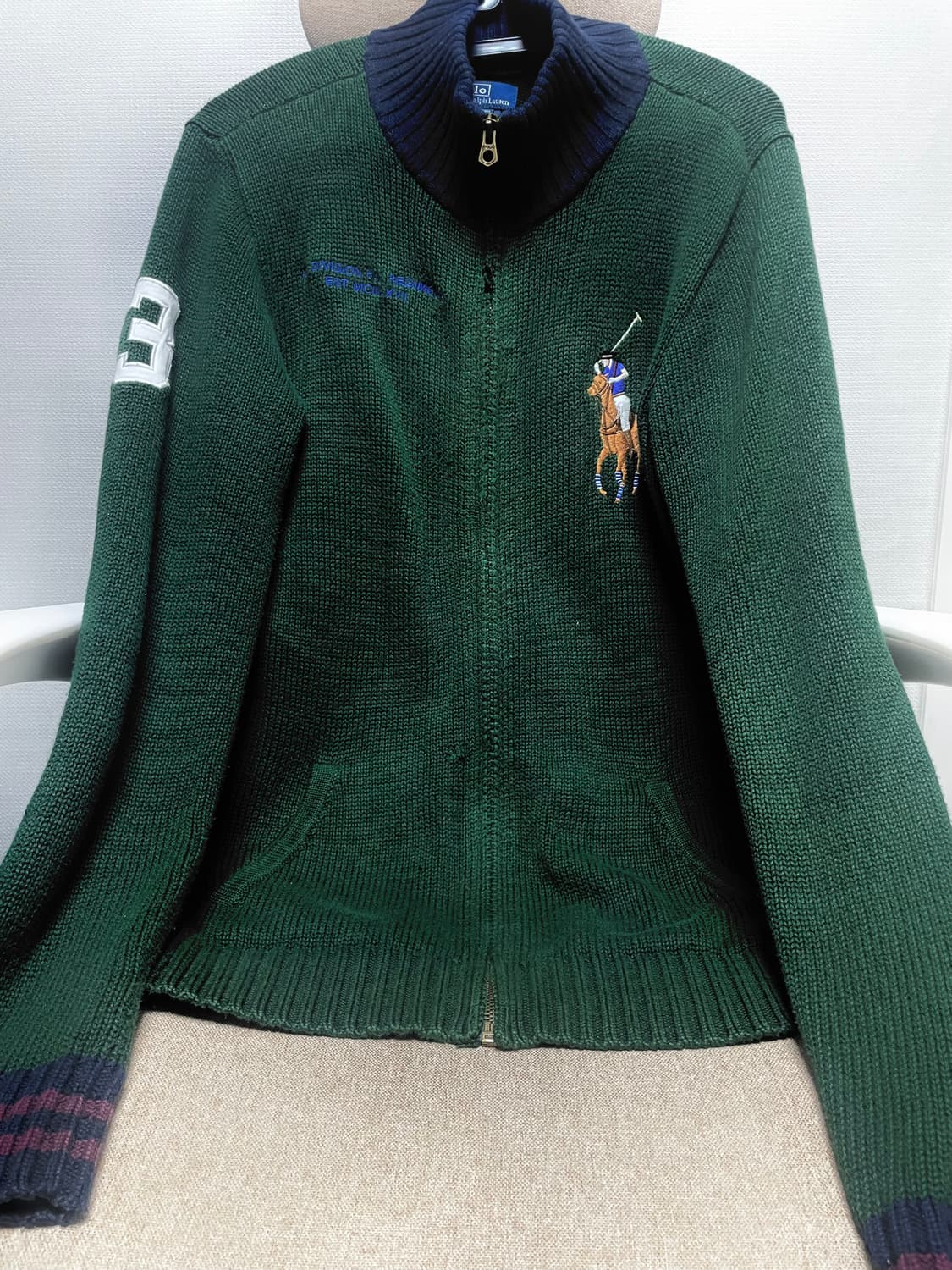 폴로 빅포니 니트집업 상품이미지1