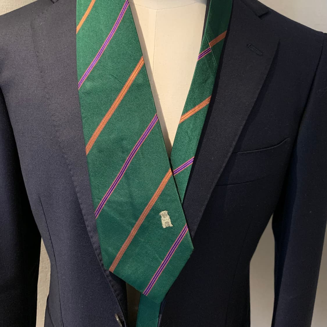 발렌티노(VALENTINO) 스트라이프 명품넥타이 100실크 A등급 상품이미지2