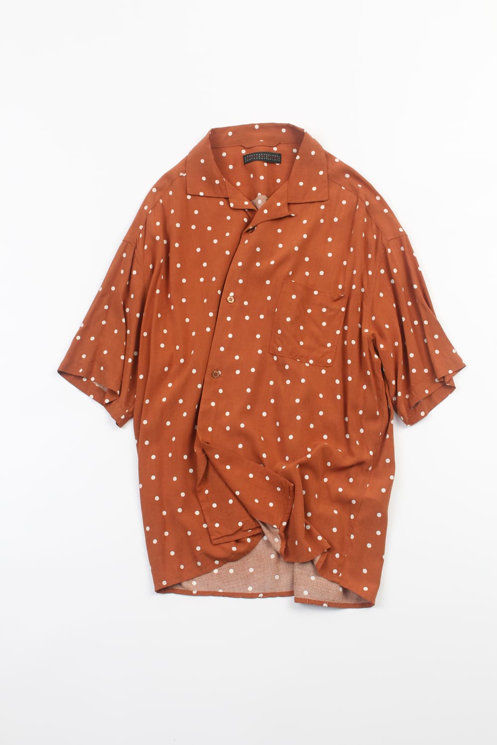 SENSE OF PLACE Dot Rayon Open Collar Shi 상품이미지8