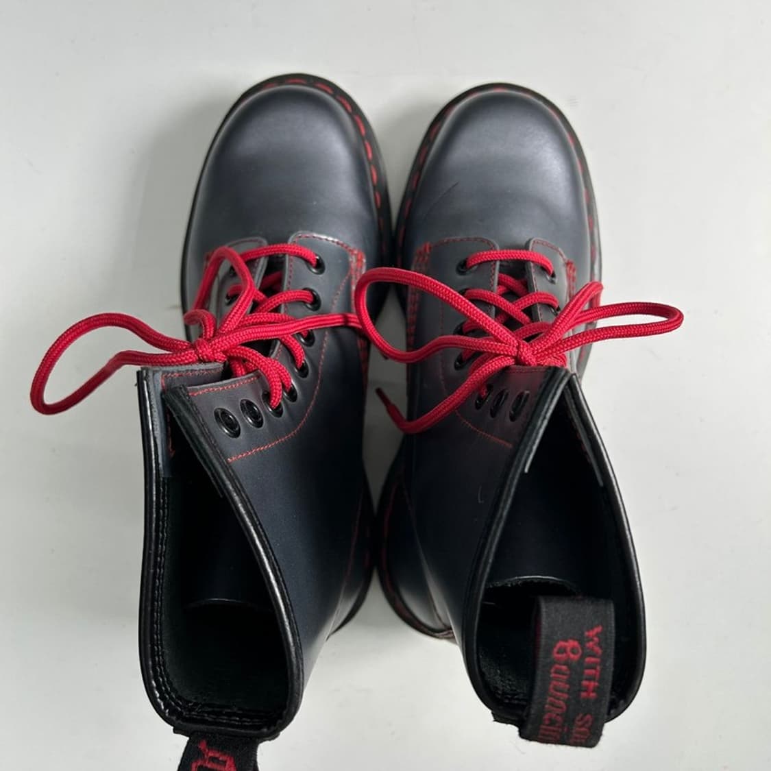 DR. MARTENS 1460 메탈릭 부츠 블랙 UK4 상품이미지5