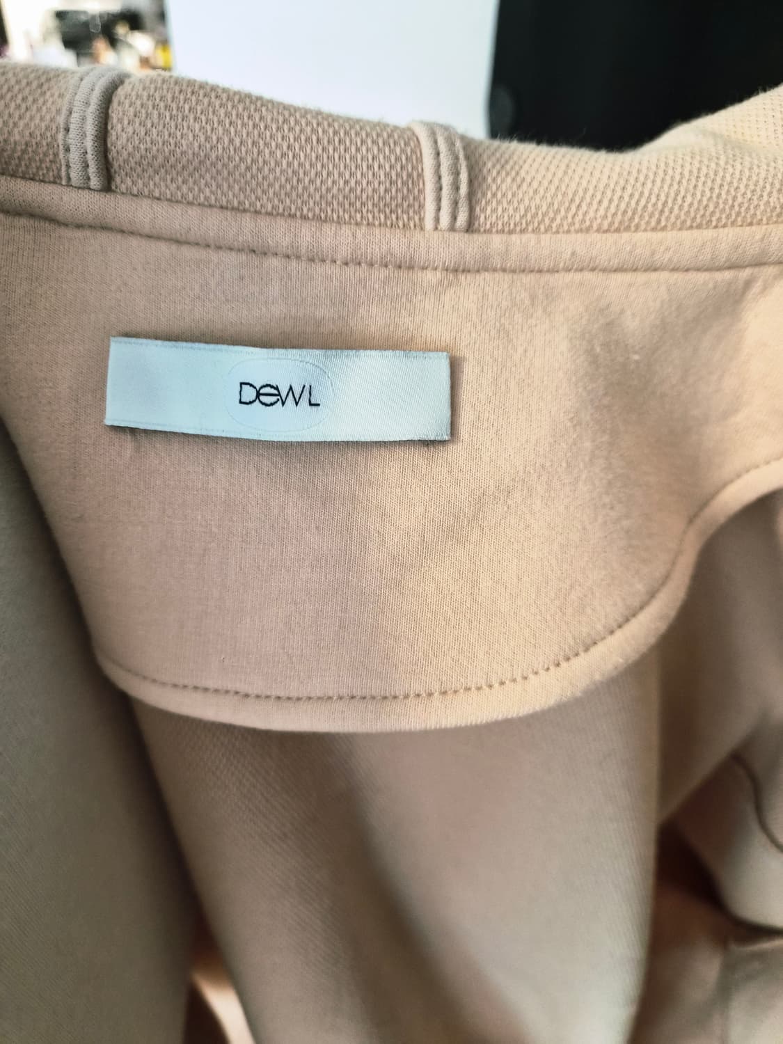 듀엘(DEWL) 루즈핏 레터링 후드 집업 (66/상태최상) 상품이미지4