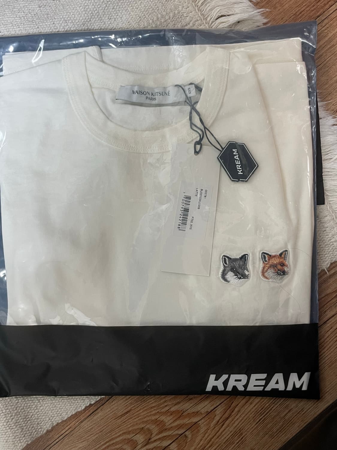 메종키츠네 더블 폭스 라떼 반팔티셔츠 상품이미지5