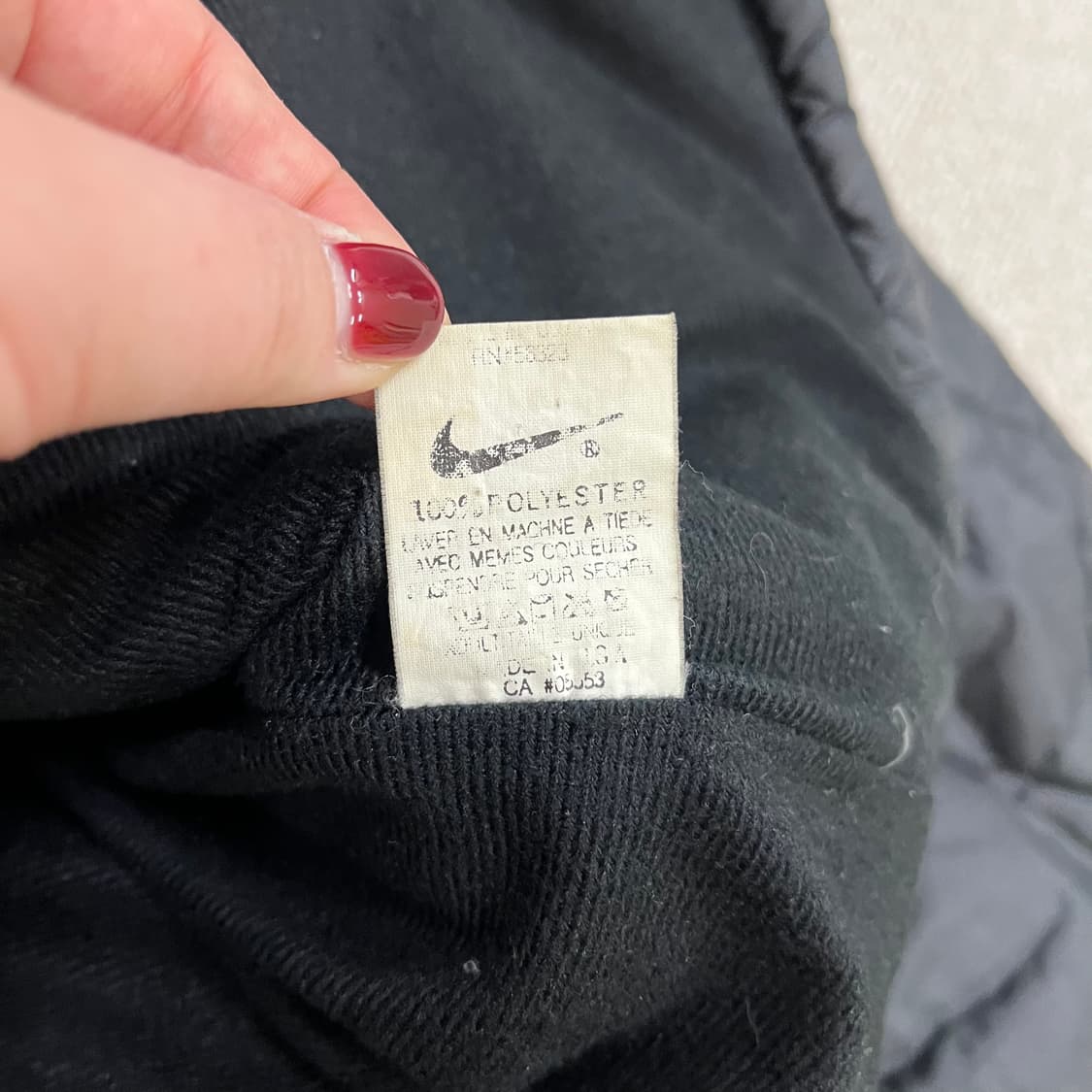 [XL] 나이키 올드스쿨 금색 로고 퀄팅 경량 패딩 자켓 0106M1 상품이미지4