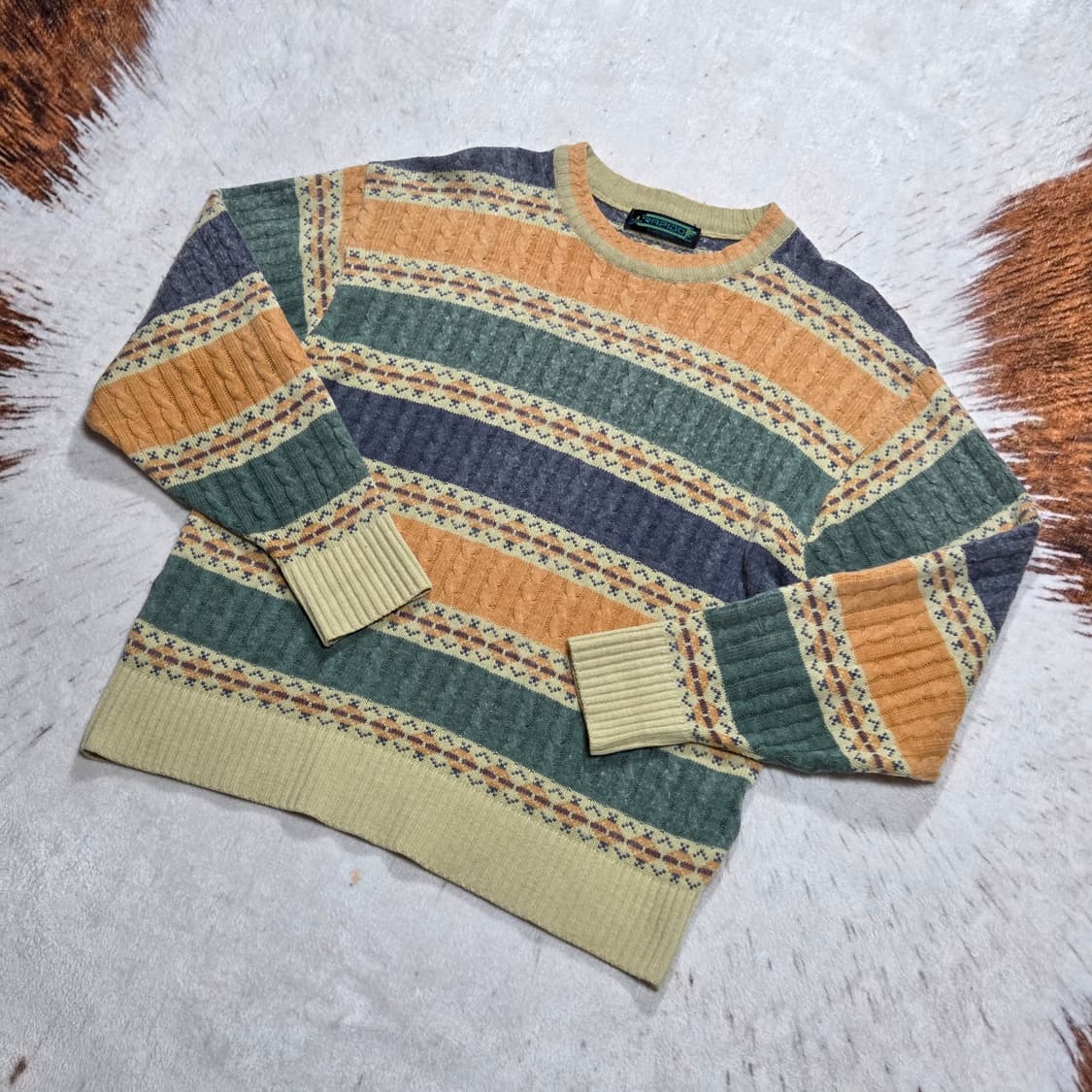 빈티지 노르딕 패턴 니트 상품이미지1