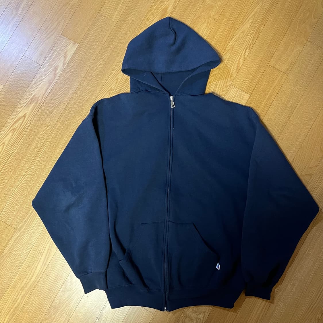 [XXL] 90s 빈티지 러셀 후드집업 네이비 상품이미지2