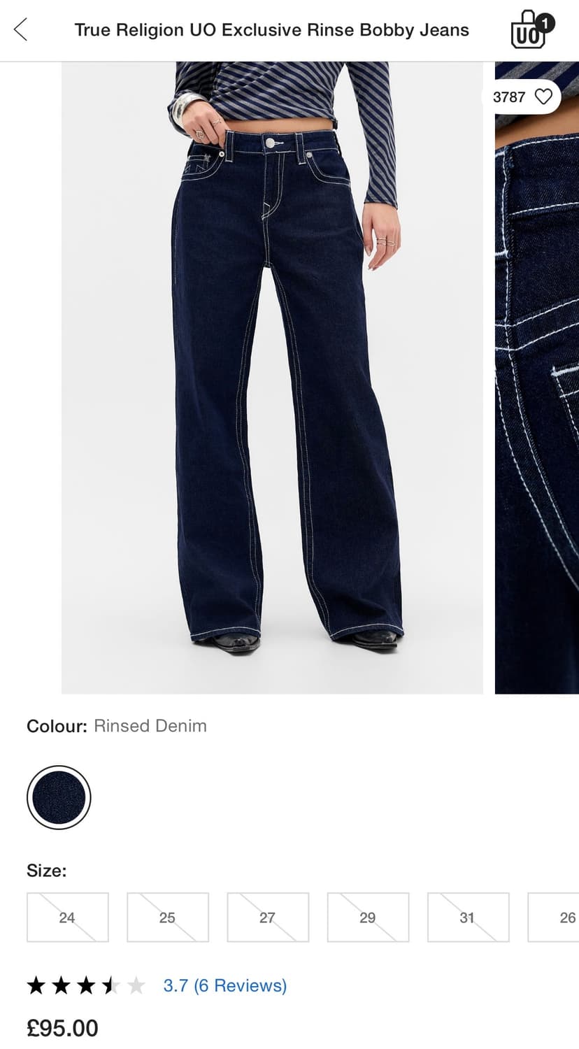 트루릴리젼 데님 팬츠 상품이미지4