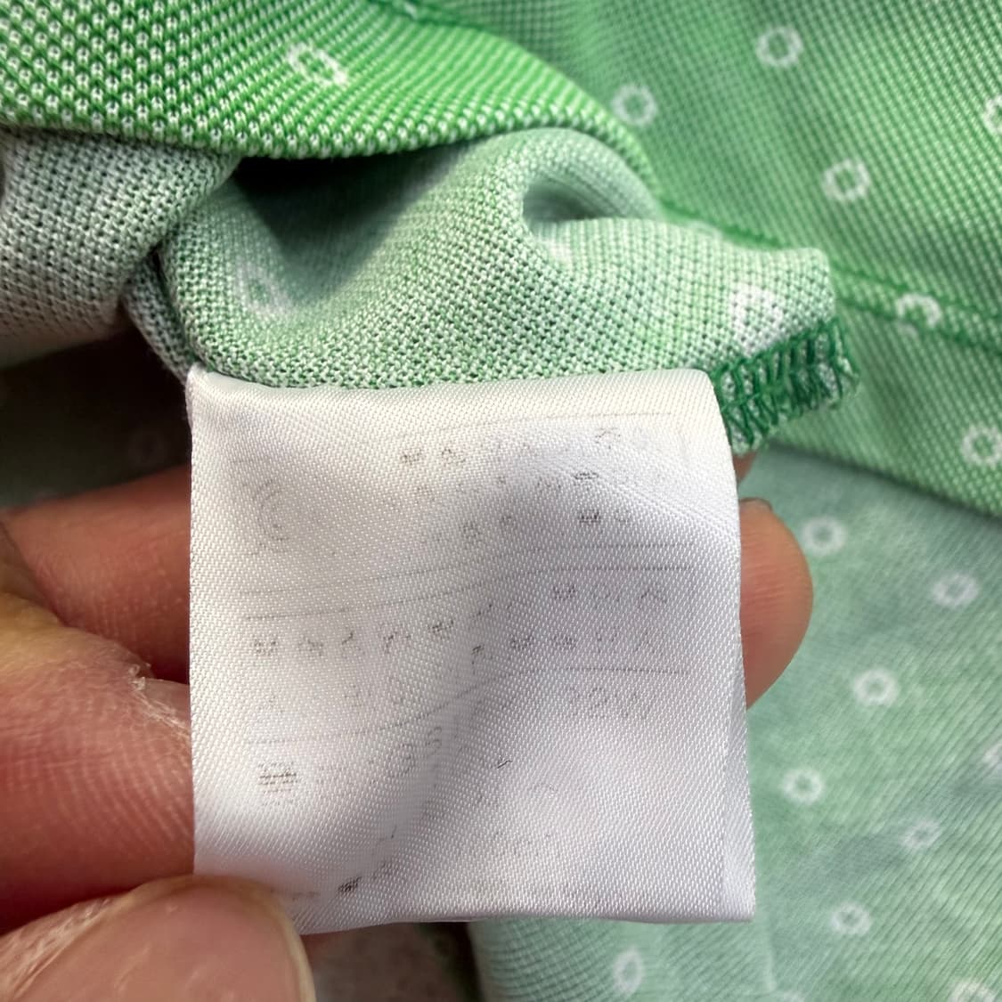 100 그린조이 도트패턴 카라 반팔티 0413T 상품이미지4