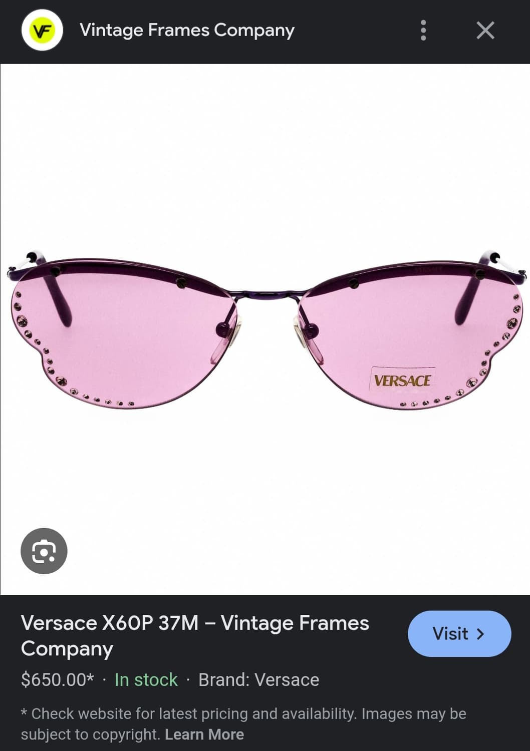 1990s VINTAGE VERSACE SUNGLASSES 상품이미지6