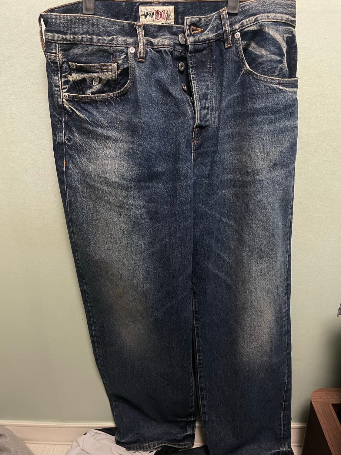 스투시 빅 올 진 빈티지 데님 인디고 32 상품이미지2