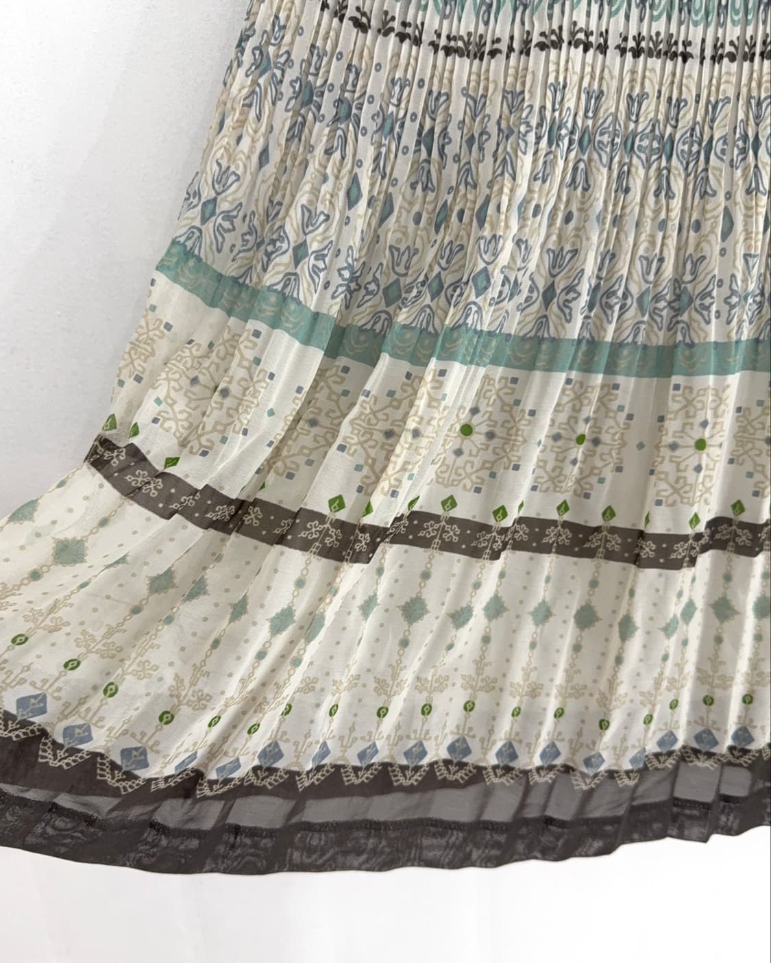 Boho Pleated Midi Skirt 상품이미지9