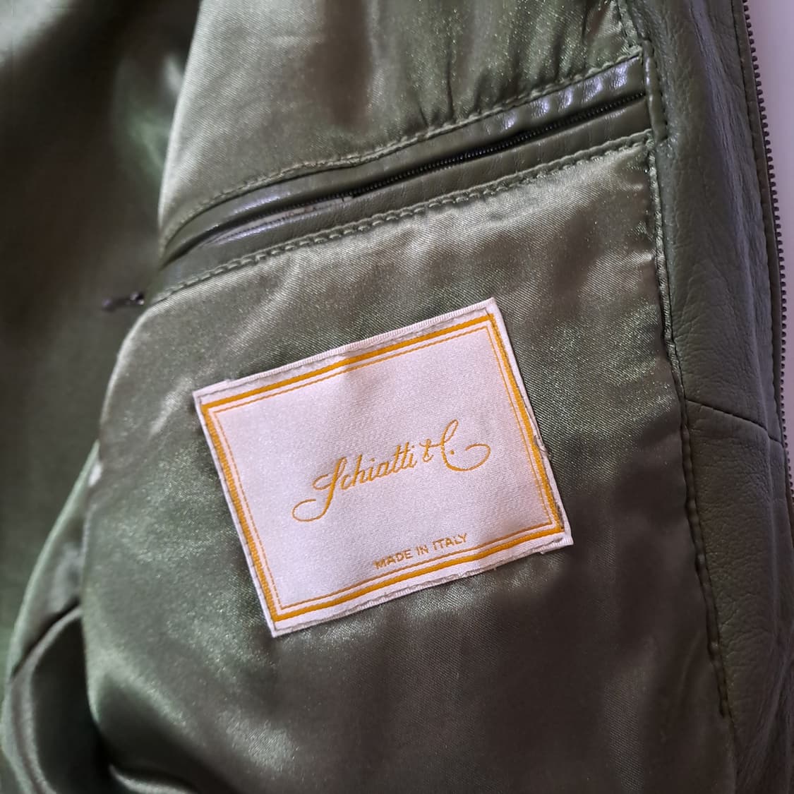 (택포) Schiatti 이태리 핸드메이드 양가죽 블루종 100 B656 상품이미지8