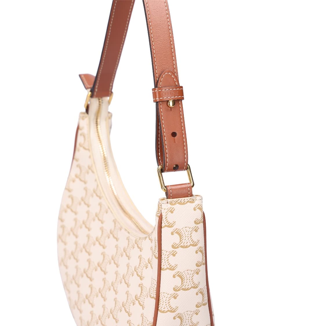 셀린느 193952BZJ 아바 백 트리옹프 캔버스 & 카프스킨 화이트 상품이미지3