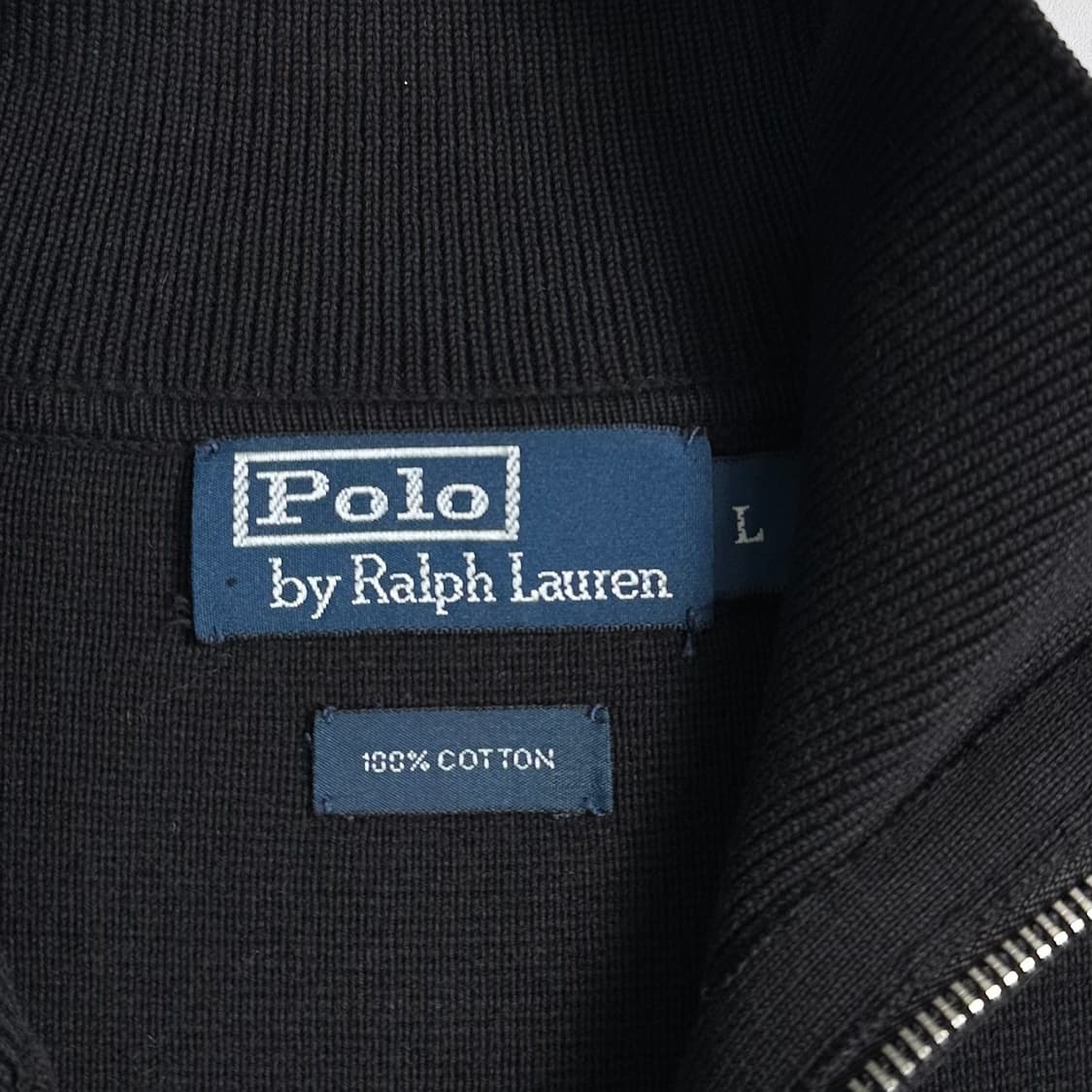 폴로 랄프로렌 블랙 코튼 니트 집업  상품이미지5