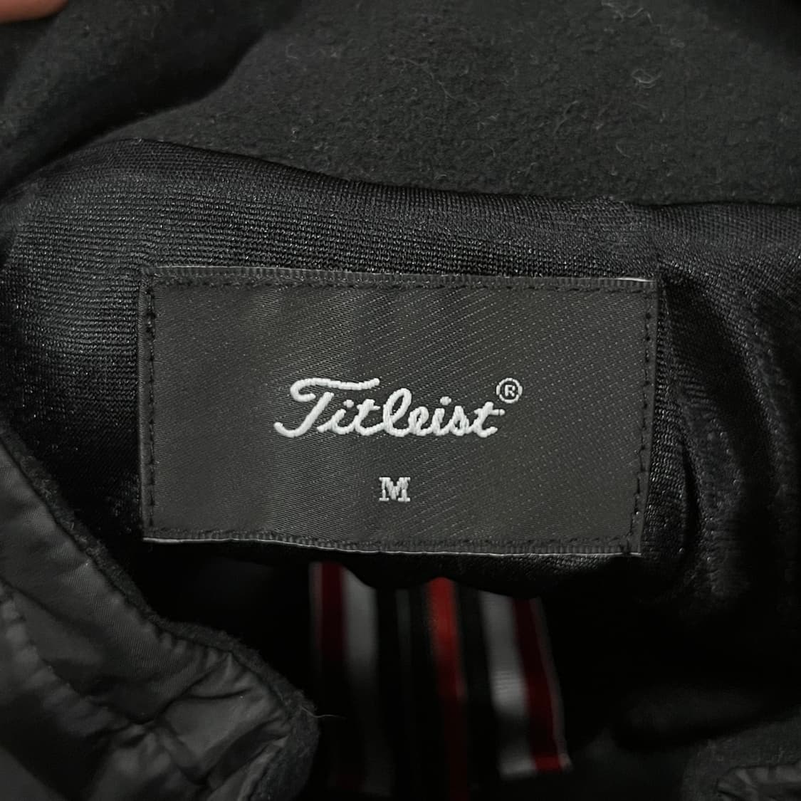 [정품/M] 타이틀리스트 블랙 퀼팅 자켓 b17 상품이미지5