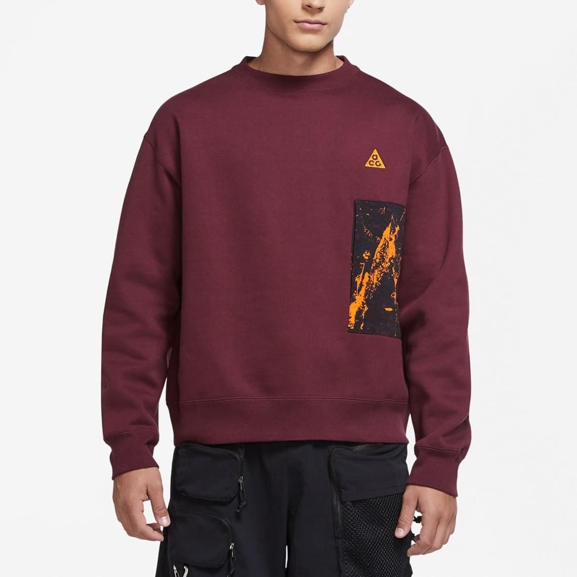 [2XL] 나이키 NRG ACG AOP 크루넥 딥 버건디 스웨트셔츠 상품이미지1