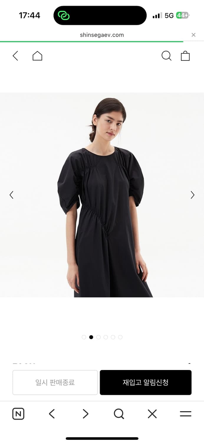 EAAH 블랙 셔링 원피스  상품이미지2