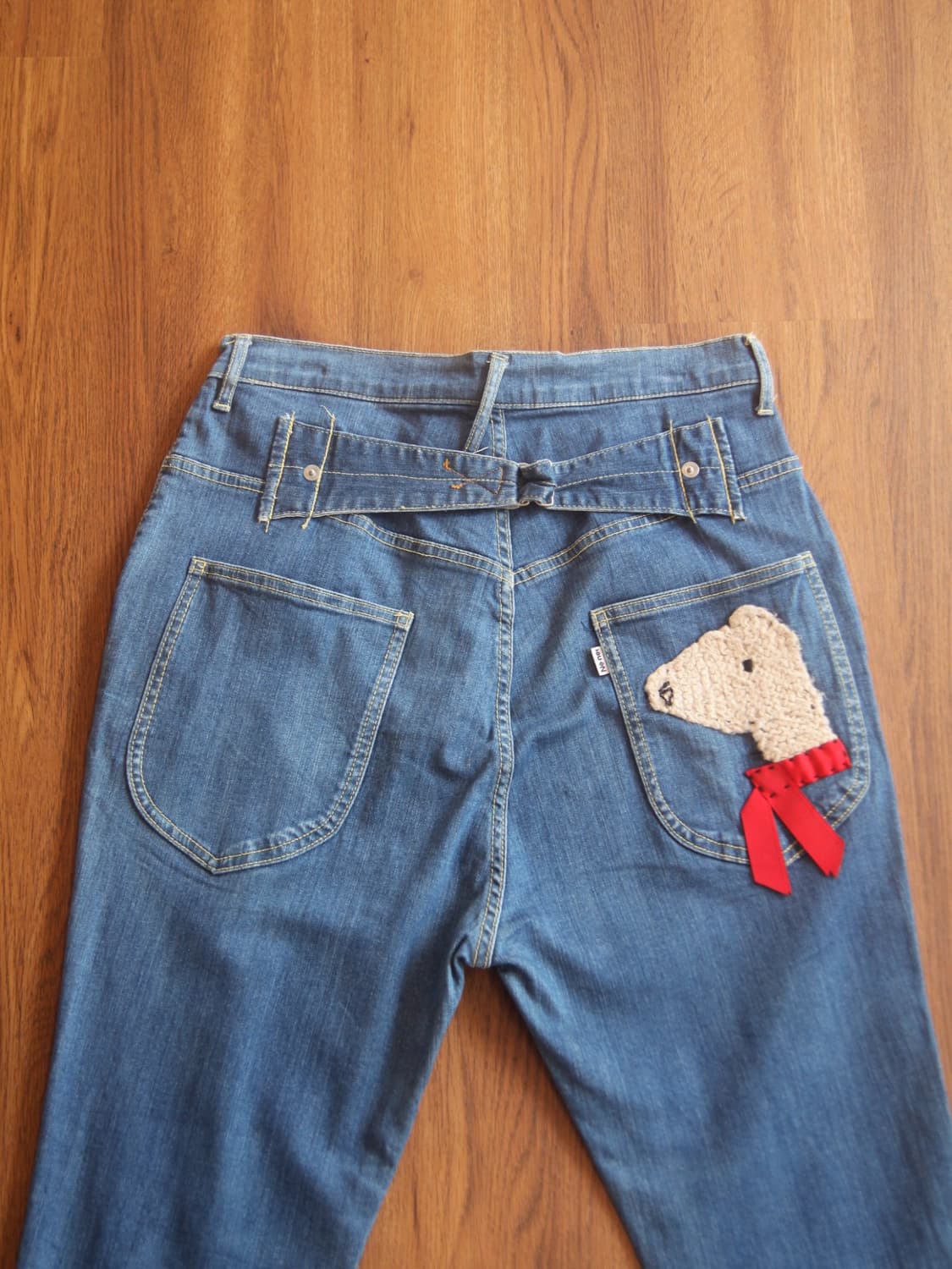 네넷 알파카 신치백 데님 팬츠 상품이미지5