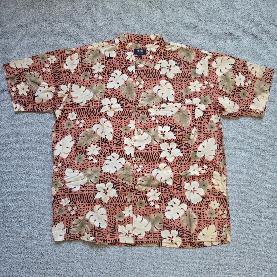 Press Attache 하와이안 반팔 셔츠 L(100) 상품이미지1